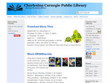 Tablet Screenshot of charlestonlibrary.org